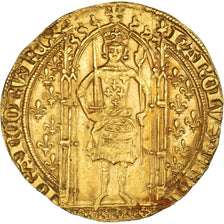 Moeda, França, Charles V, Franc à pied, AU(50-53), Dourado, Duplessy:360