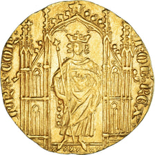 Moeda, França, Charles IV, Royal d'or, AU(50-53), Dourado, Duplessy:240