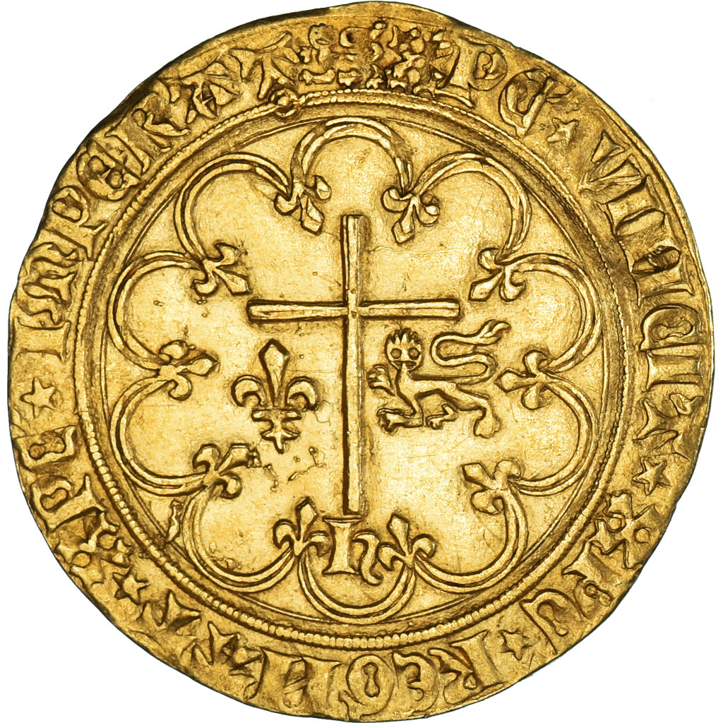 Münze, Frankreich, Henri VI, Salut d'or, Rouen, VZ, Gold, Duplessy:443A