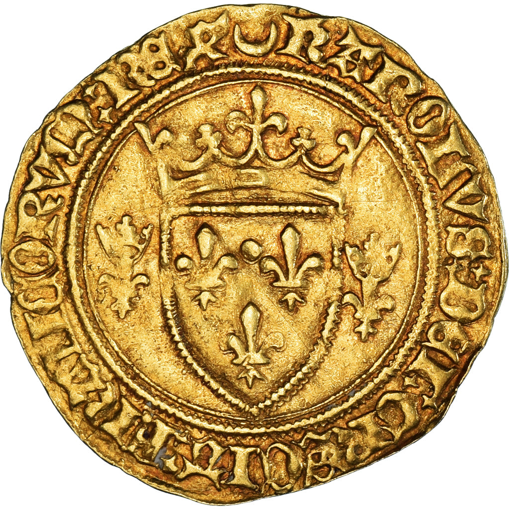 Münze, Frankreich, Charles VII, Écu d'or à la couronne