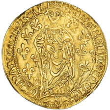 Moneta, Francia, Charles VII, Royal d'or, Orléans, BB+, Oro, Duplessy:455