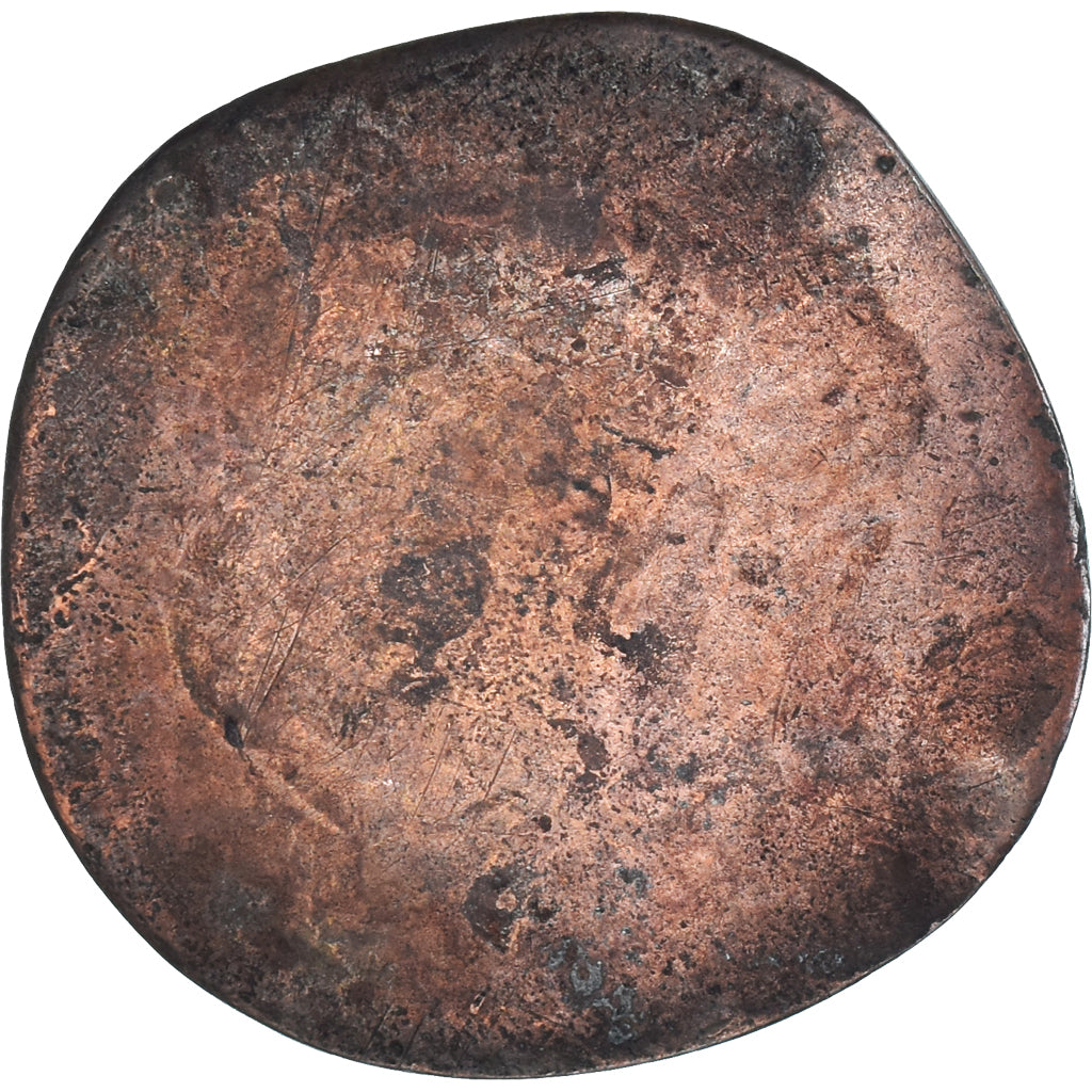 Moneda, Francia, 2 Sols, 1709, Tournai, siège de la ville, BC+, Cobre