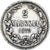 Coin, Finland, Alexander II, 2 Markkaa, 1872, Helsinki, EF(40-45), Silver