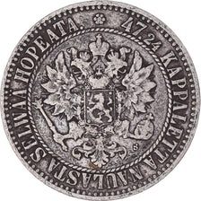 Coin, Finland, Alexander II, 2 Markkaa, 1865, Helsinki, EF(40-45), Silver
