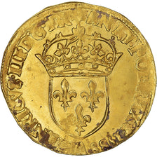 Coin, France, Henri III, Écu d'or au soleil, 1588, Paris, 3rd type, VF(30-35)