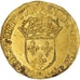 Coin, France, Henri III, Écu d'or au soleil, 1588, Paris, 3rd type, VF(30-35)