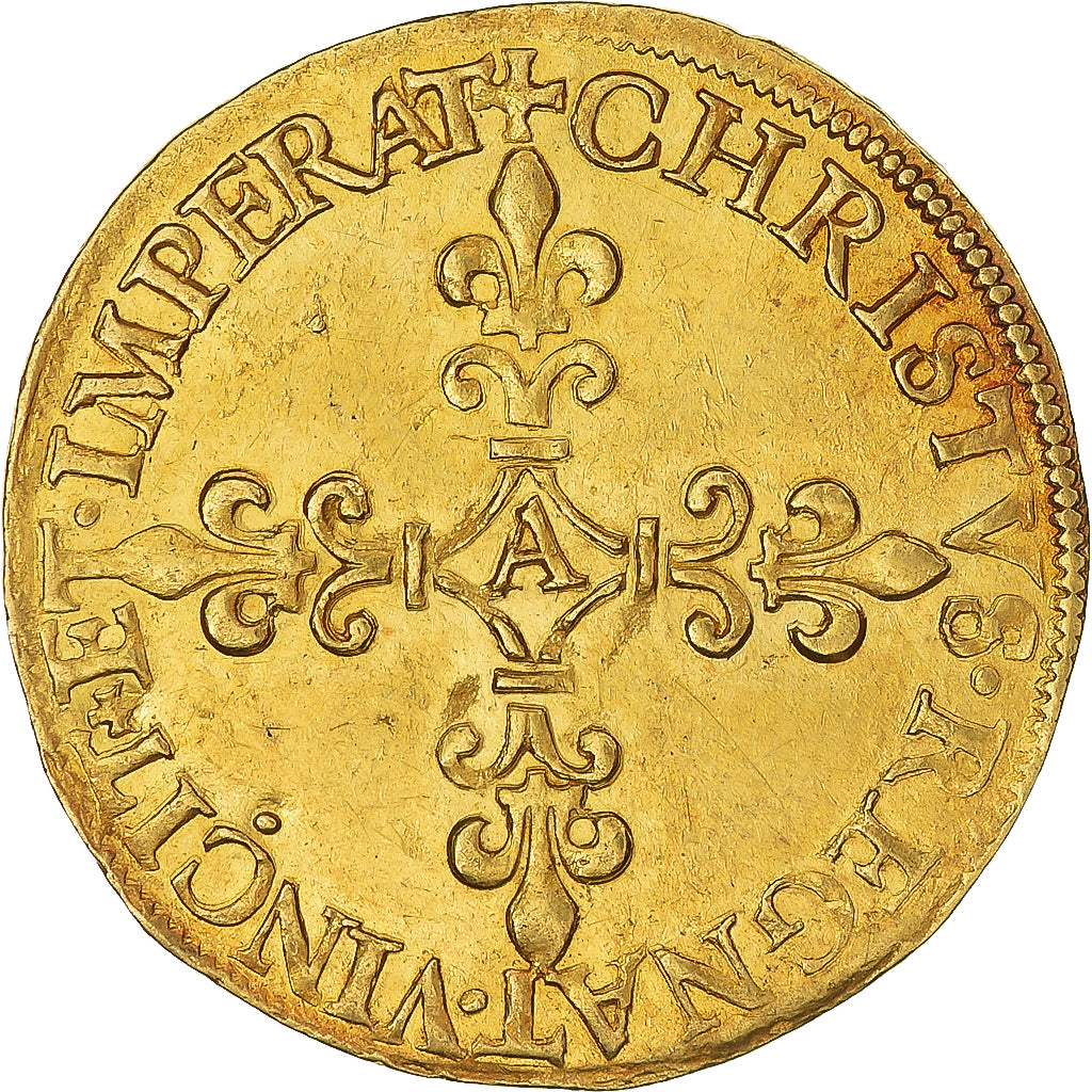 Moneda, Francia, Charles IX, Écu d'or au soleil, 1563, Paris, 1st Type, EBC