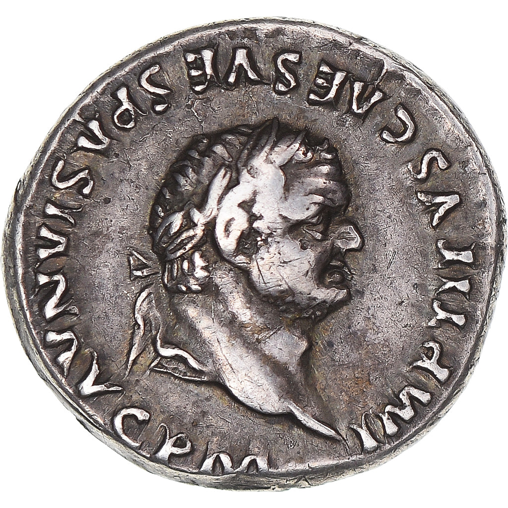 Coin, Titus, Denarius, 80, Rome, EF(40-45), Silver, RIC:128