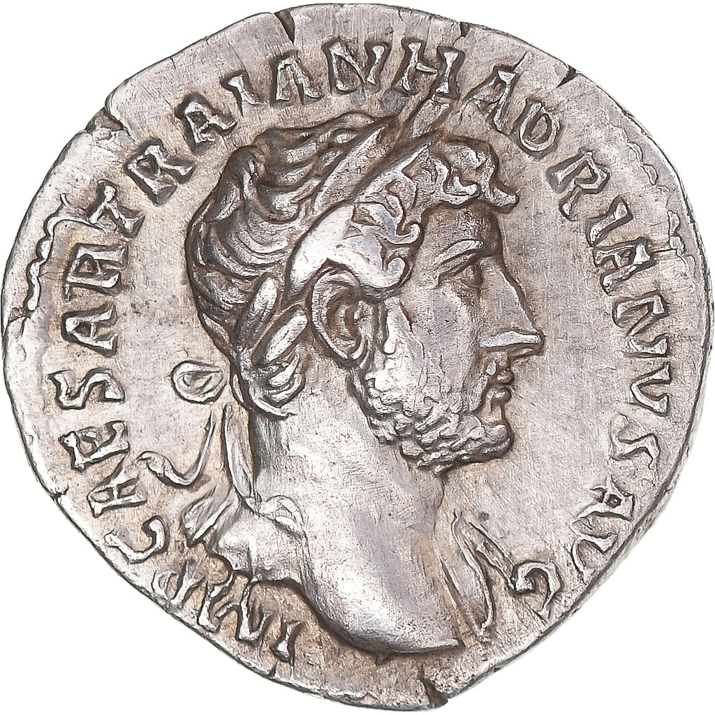 Coin, Hadrian, Denarius, 121-123, Rome, AU(50-53), Silver, RIC:525