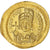 Moeda, Justinian I, Solidus, 542-565, Constantinople, AU(55-58), Dourado