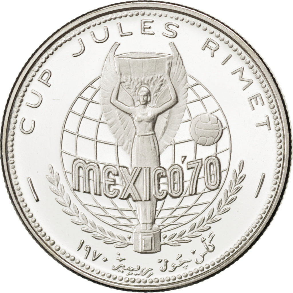 SHARJAH, 2 Riyals, 1970, KM #3, MS(65-70), Silver, 6.03