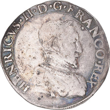Coin, France, Henri II, Teston à la tête nue, 1557, Rouen, VF(30-35), Silver