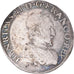 Coin, France, Henri II, Teston à la tête nue, 1557, Rouen, VF(30-35), Silver