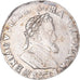 Coin, France, Henri IV, 1/2 Franc, 1596, Troyes, VF(30-35), Silver, Gadoury:590