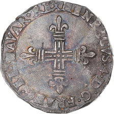 Moneda, Francia, Henri IV, 1/4 d'écu de Navarre, 1603, Saint-Palais, MBC
