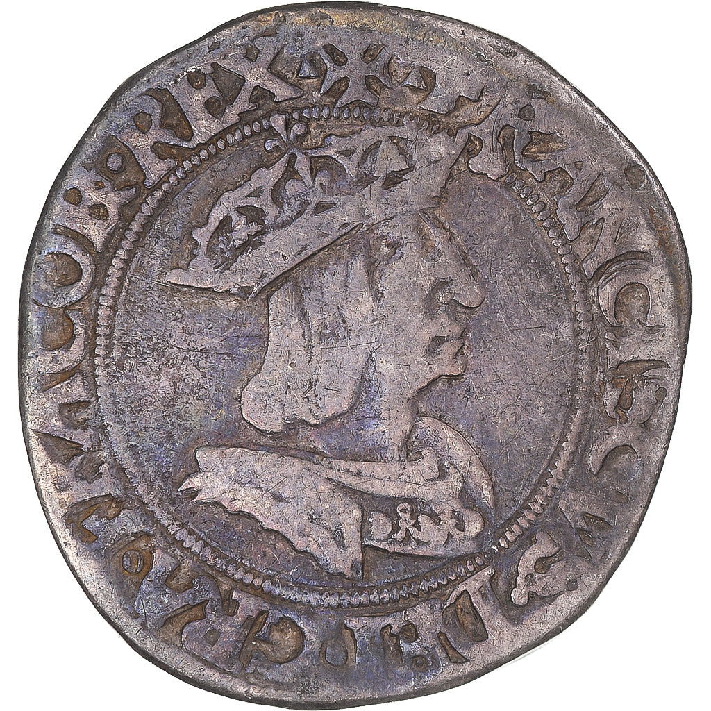 Münze, Frankreich, François Ier, Teston du Dauphiné, 1543-1547, Romans, 2nd