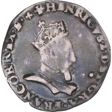 Moneta, Francja, Henri II, 1/2 teston à la tête couronnée, 1549, Lyon