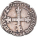 Coin, France, Henri III, 1/8e Ecu, 1587, Nantes, VF(30-35), Silver, Gadoury:485