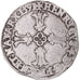 Coin, France, Henri IV, 1/4 Ecu, 1591, Bayonne, VF(30-35), Silver, Gadoury:597A