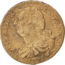 Monnaie, France, 2 sols françois, 2 Sols, 1792, Lille, TB+, Bronze, KM:603.16