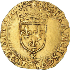 Coin, France, François Ier, Ecu d'or à la croisette, 1541-1547, Bordeaux