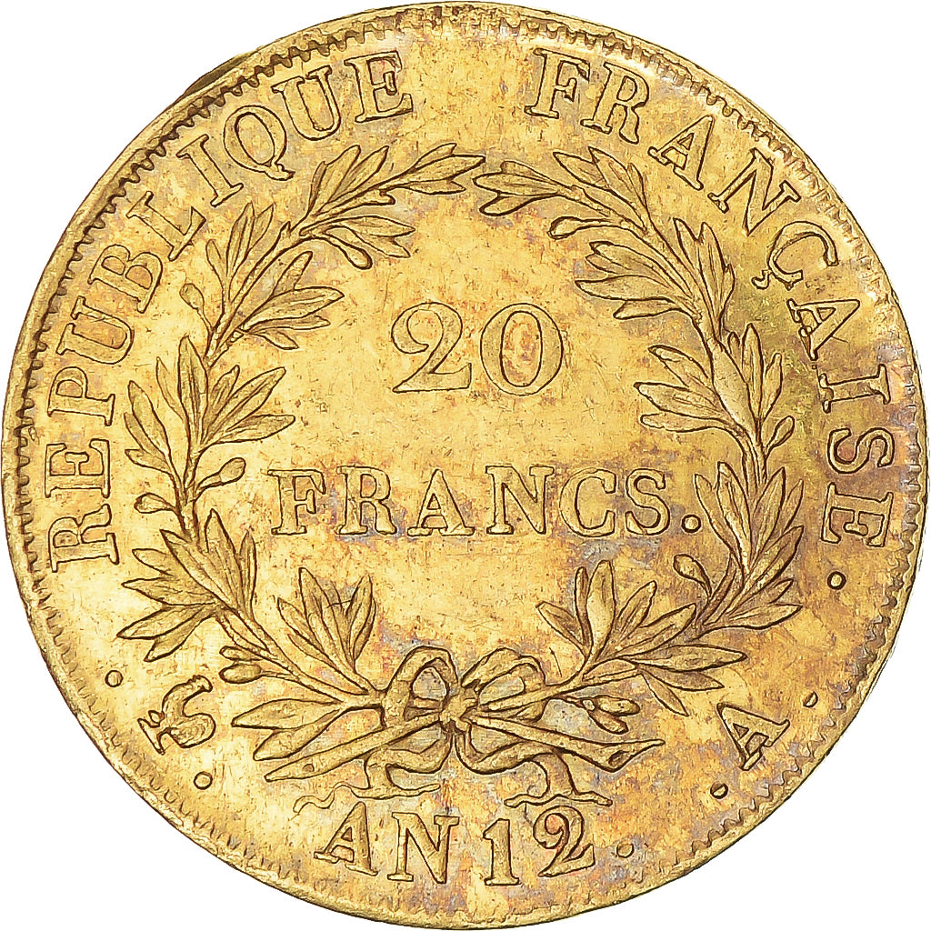 Monnaie, France, Napoleon I, 20 Francs, An 12, Paris, SUP+, Or, Gadoury:1021