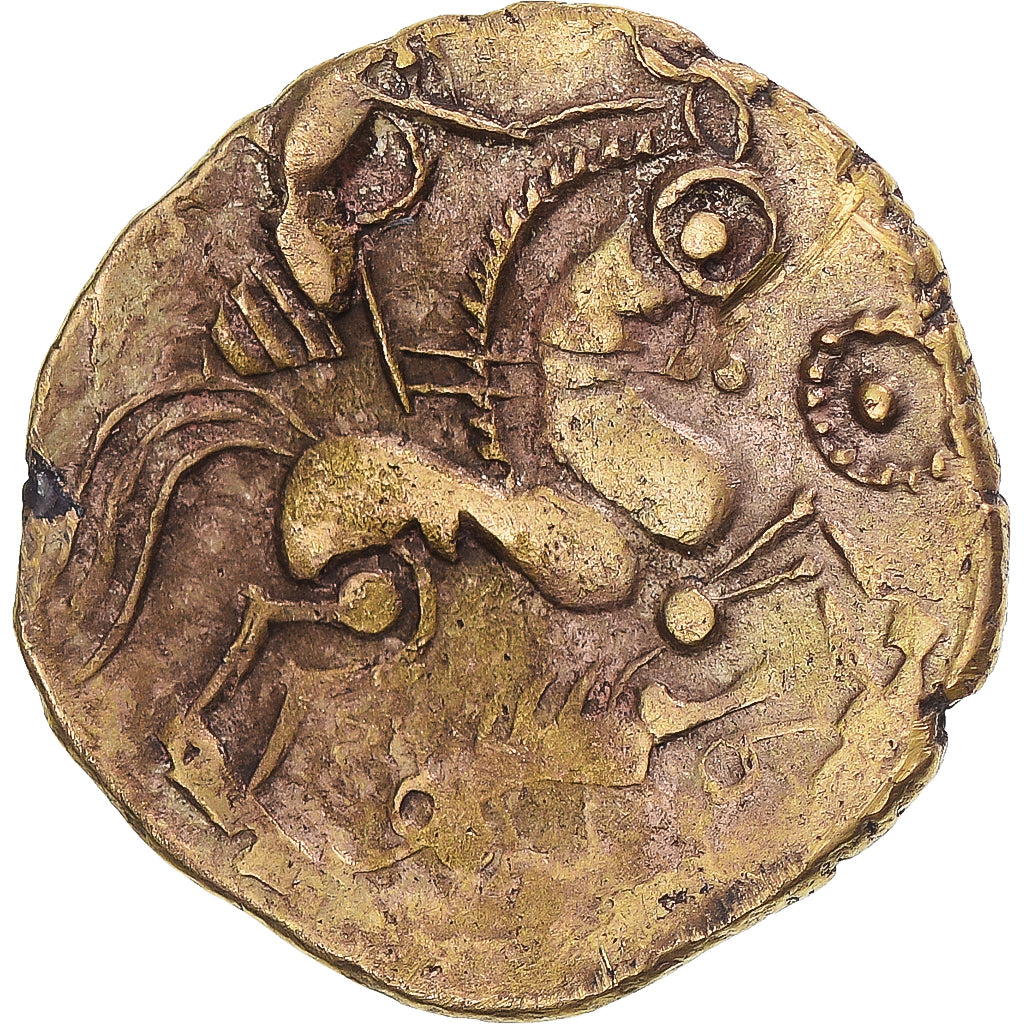 Aulerci Eburovices, Hemistater, 1st century BC, Electrum, EF(40-45)