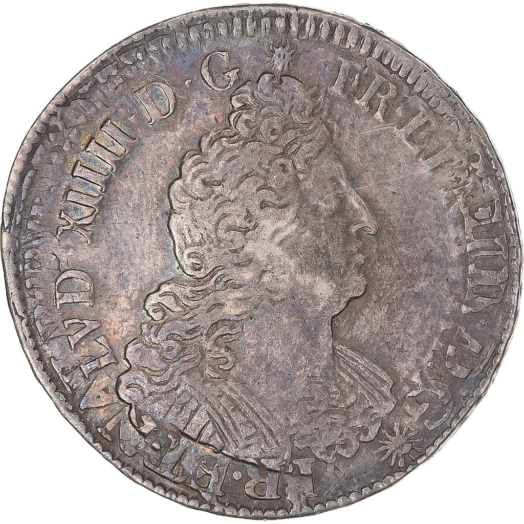 Coin, France, Louis XIV, 1/2 Ecu aux insignes, 1702, Lyon, réformé, EF(40-45)