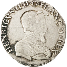 Francia, Teston, 1554, Rouen, BB, Argento, Sombart:4558