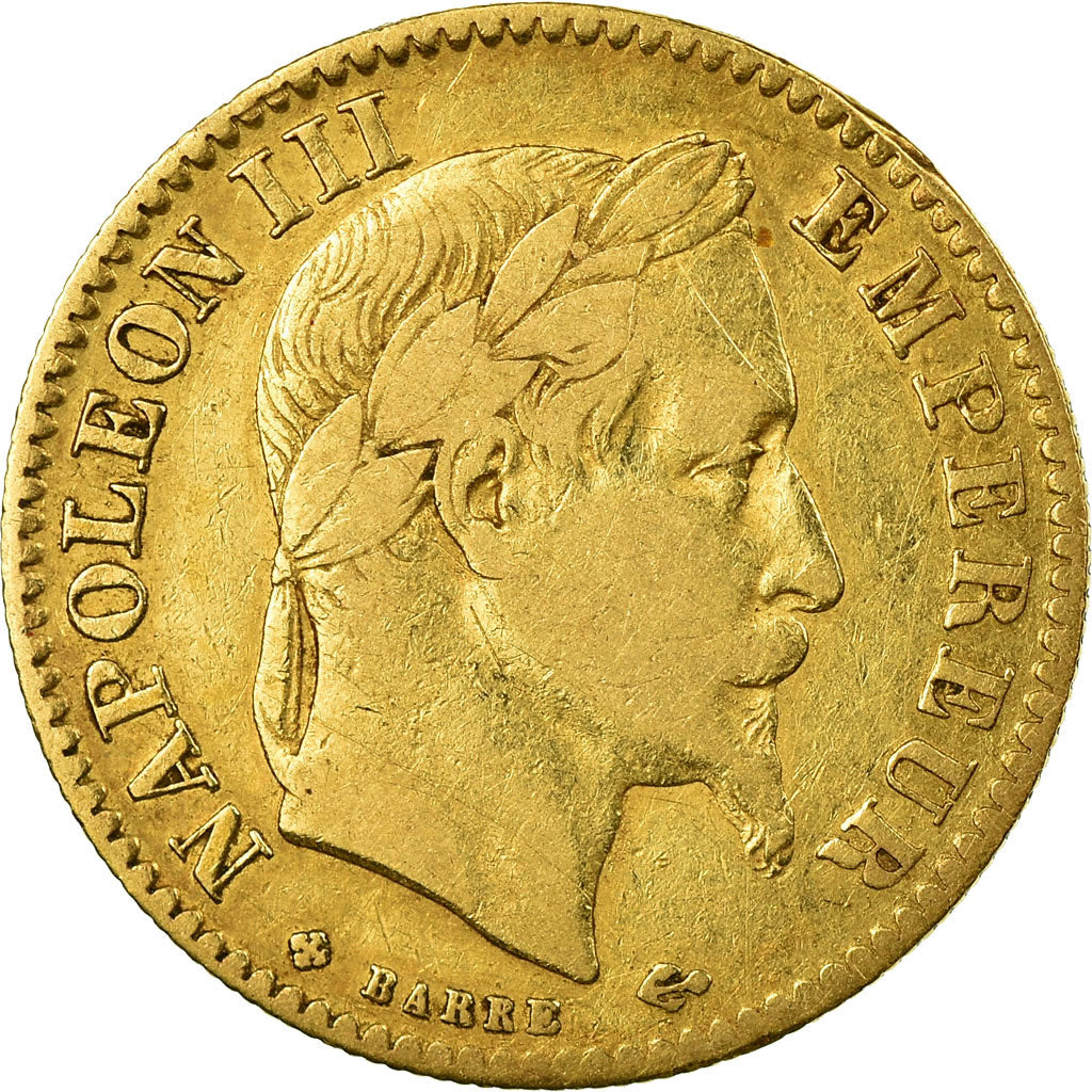 Coin, France, Napoleon III, Napoléon III, 10 Francs, 1864, Strasbourg