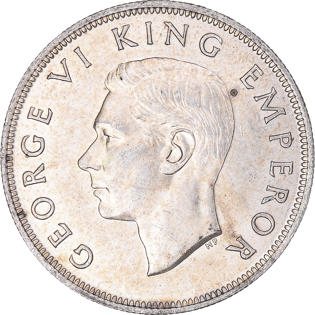 Coin, New Zealand, George VI, Centennial, 1/2 Crown, 1940, British Royal Mint