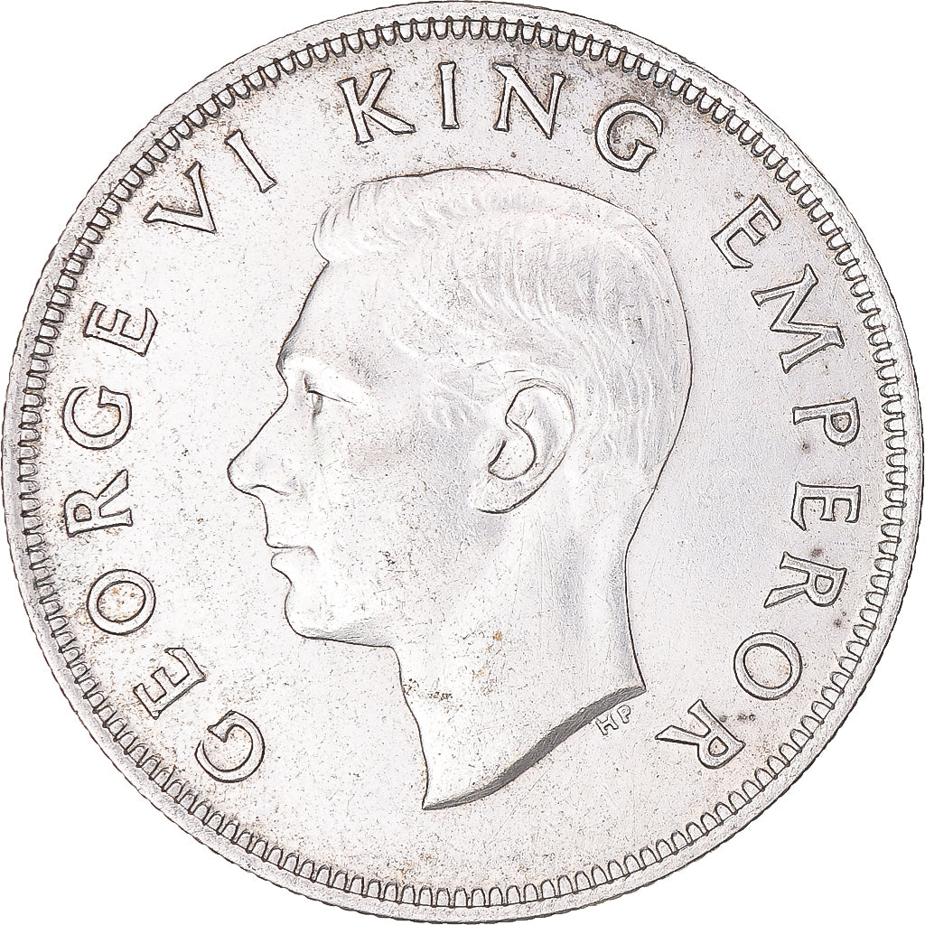 Münze, Neuseeland, George VI, Centennial, 1/2 Crown, 1940, British Royal Mint