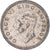 Moeda, Nova Zelândia, George VI, 3 Pence, 1946, British Royal Mint, VF(30-35)