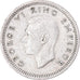 Monnaie, Nouvelle-Zélande, George VI, 3 Pence, 1946, British Royal Mint, TTB+