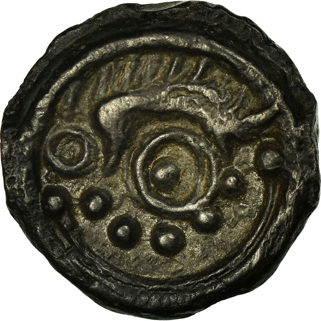 Coin, Suessiones, Potin, AU(55-58), Potin, Delestrée:530