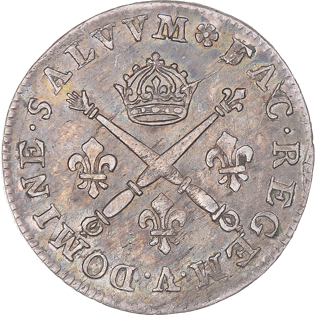 Münze, Frankreich, Louis XIV, 10 Sols aux insignes, 1705, Paris, VZ, Silber