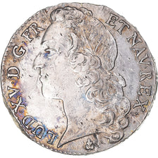 Monnaie, France, Louis XV, 1/2 Écu au bandeau, 1753, Riom, TTB, Argent