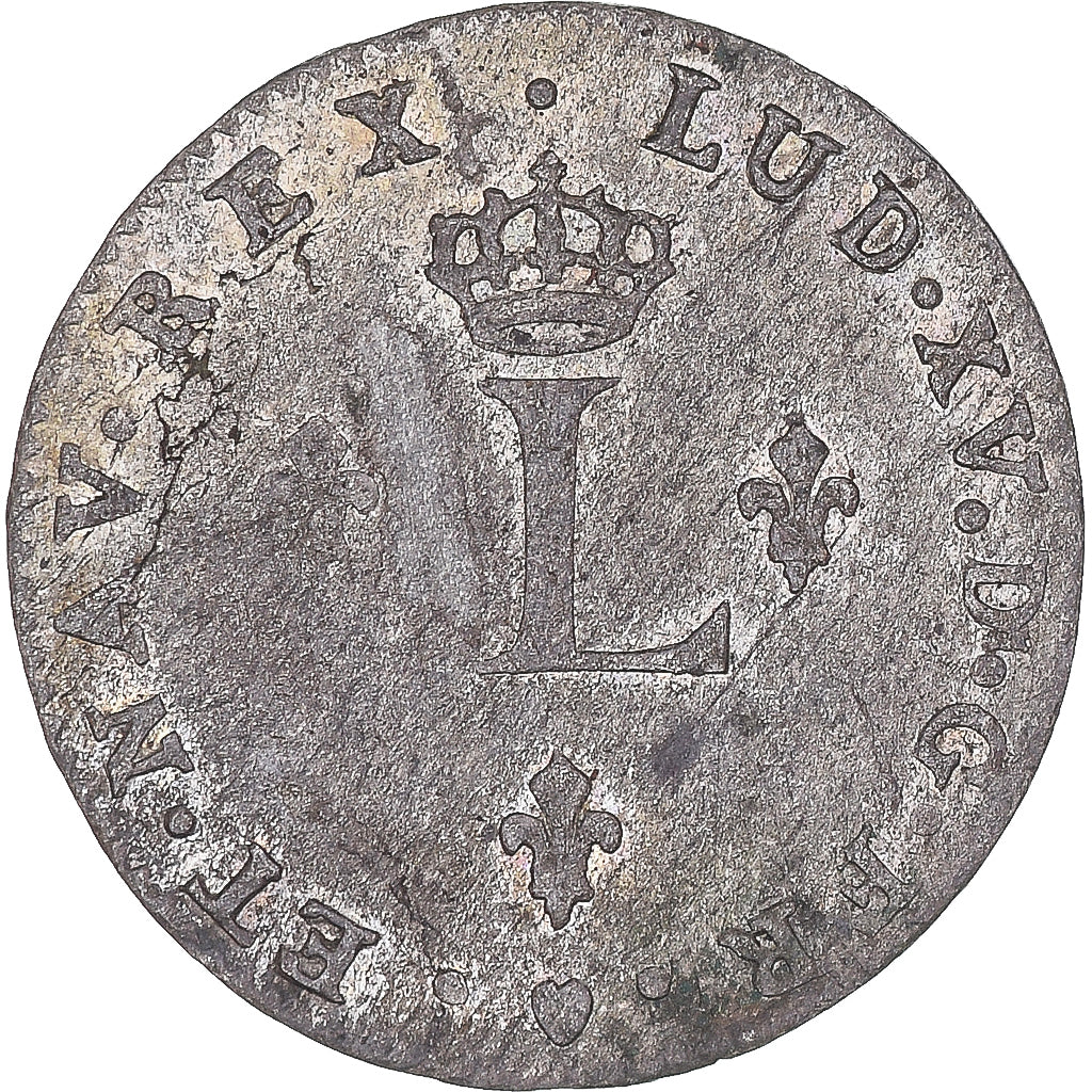 Coin, France, Louis XV, 2 Sols, 1739, Tours, EF(40-45), Billon, KM:500.7