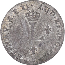 Coin, France, Louis XV, 2 Sols, 1739, Tours, EF(40-45), Billon, KM:500.7