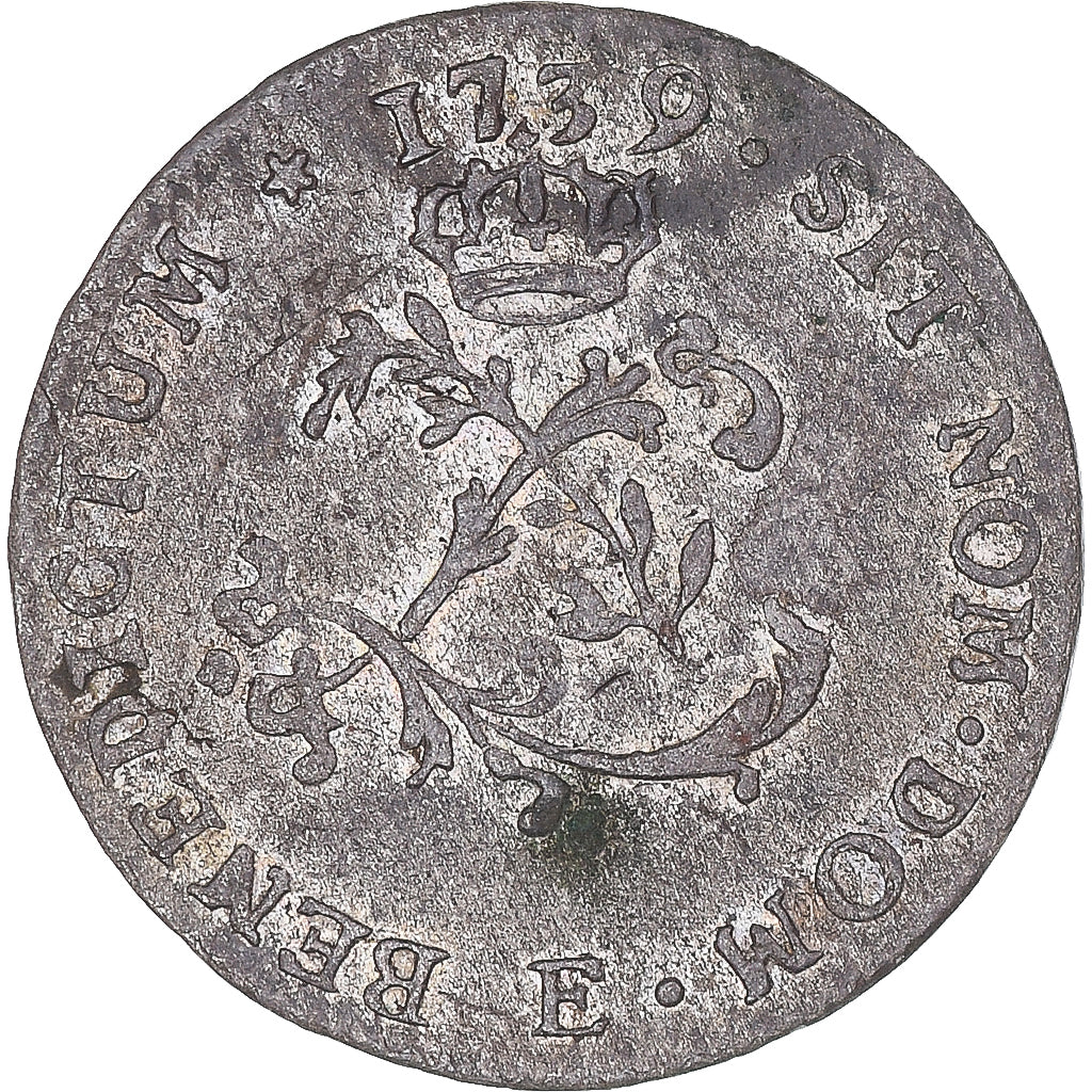 Coin, France, Louis XV, 2 Sols, 1739, Tours, EF(40-45), Billon, KM:500.7