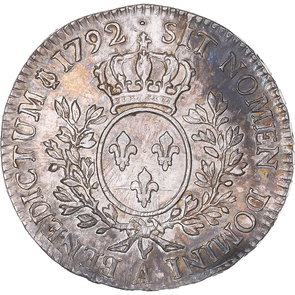 Monnaie, France, Louis XVI, 1/2 Ecu, 1792, Paris, SUP, Argent, Gadoury:355