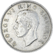 Monnaie, Nouvelle-Zélande, George VI, Centennial, 1/2 Crown, 1940, British