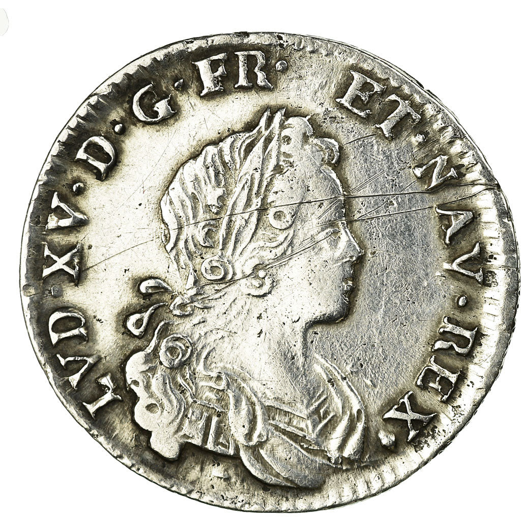 Coin, France, Louis XV, 1/6 Écu (XX – S) de France-Navarre, 20 Sols, 1/6 ECU