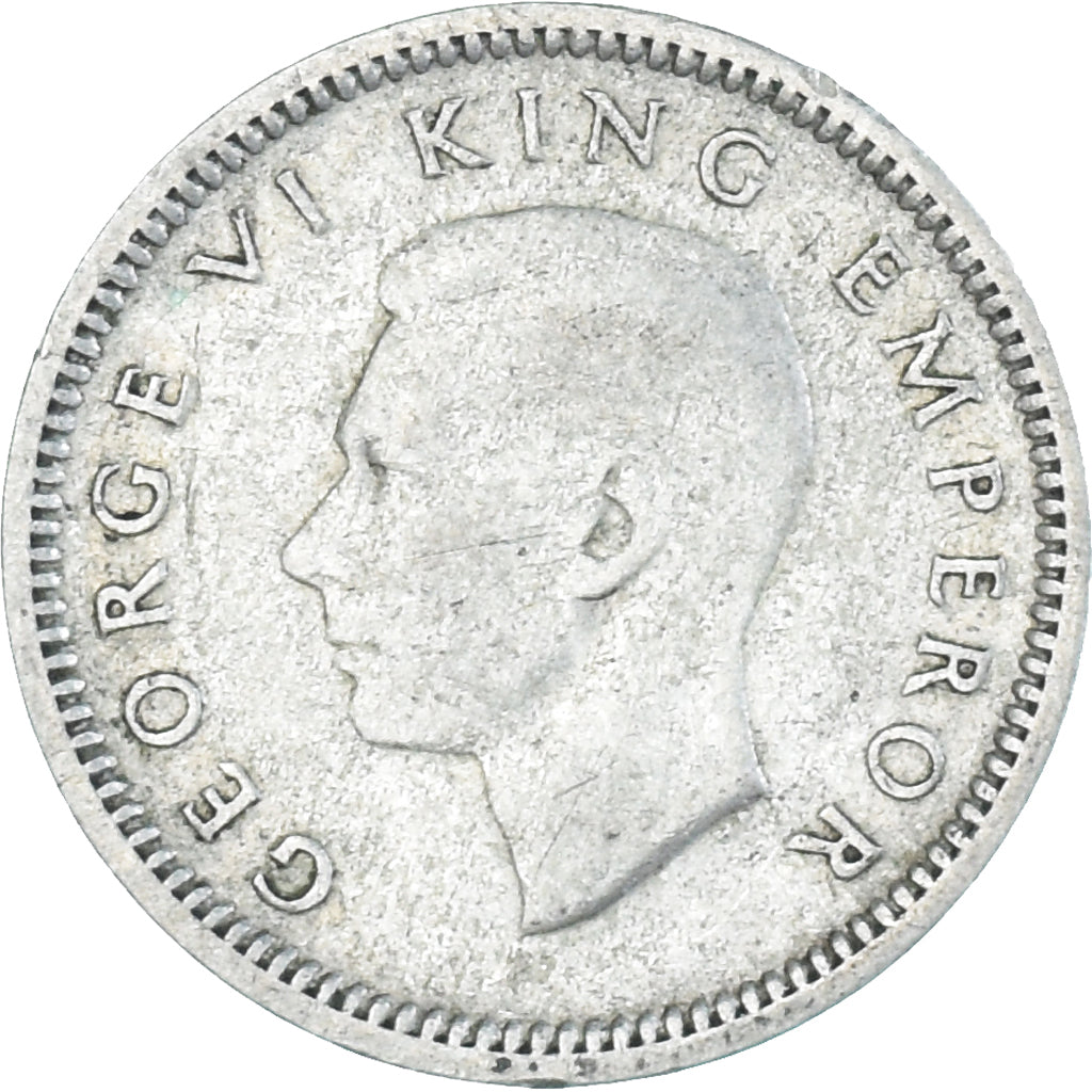 Munten, Nieuw Zeeland, George VI, 3 Pence, 1943, British Royal Mint, FR+