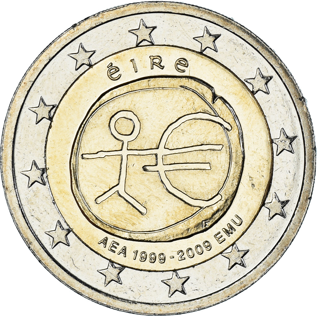 IRELAND REPUBLIC, 2 Euro, AEA, 2009, MS(60-62), Bi-Metallic, KM:62