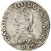 FRANCE, Teston, 1563, Lyons, EF(40-45), Silver, Sombart #4618, 9.42