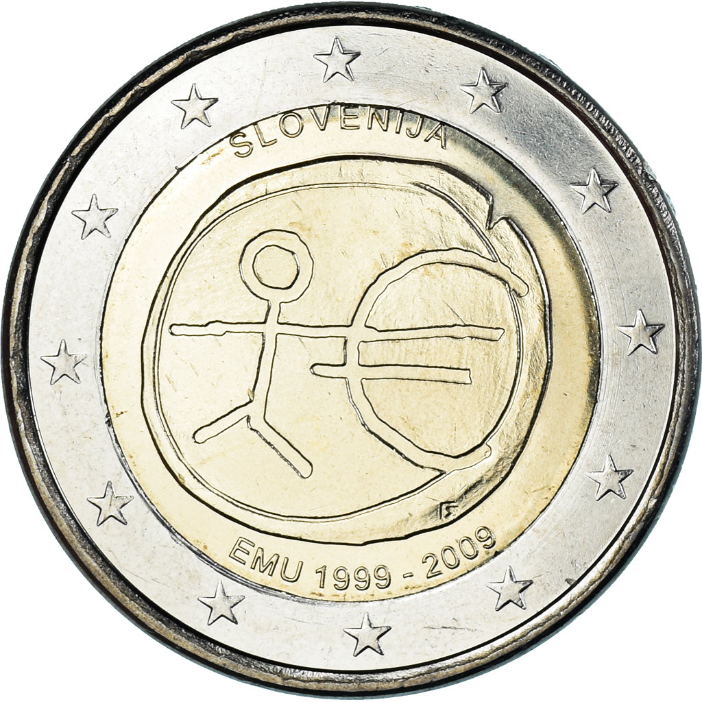 Slovenia, 2 Euro, EMU, 2009, MS(60-62), Bi-Metallic, KM:82