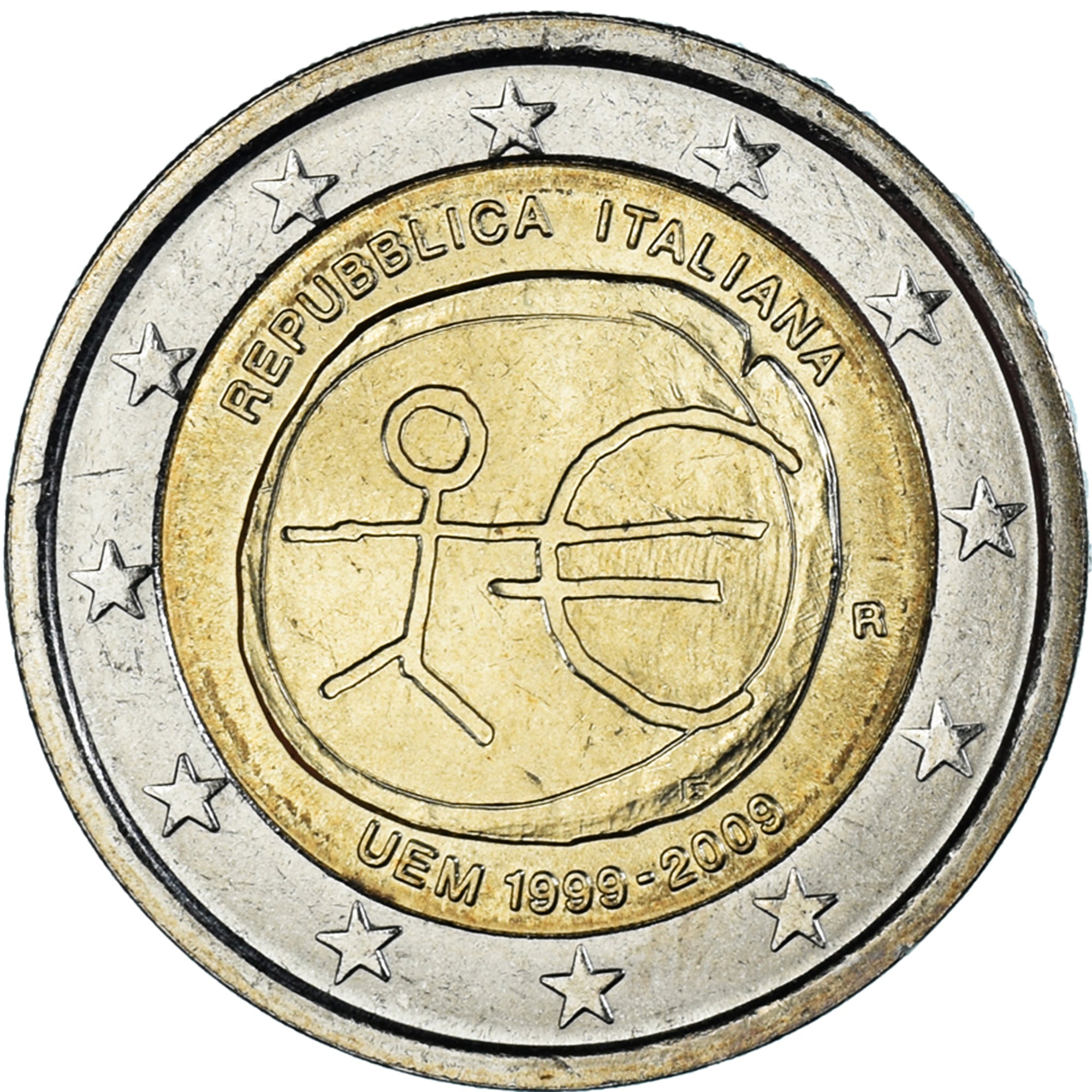 Italy, 2 Euro, UEM, 2009, Rome, MS(60-62), Bi-Metallic, KM:312