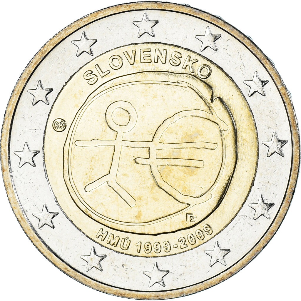 Slovakia, 2 Euro, HMÚ, 2009, Kremnica, MS(60-62), Bi-Metallic, KM:103