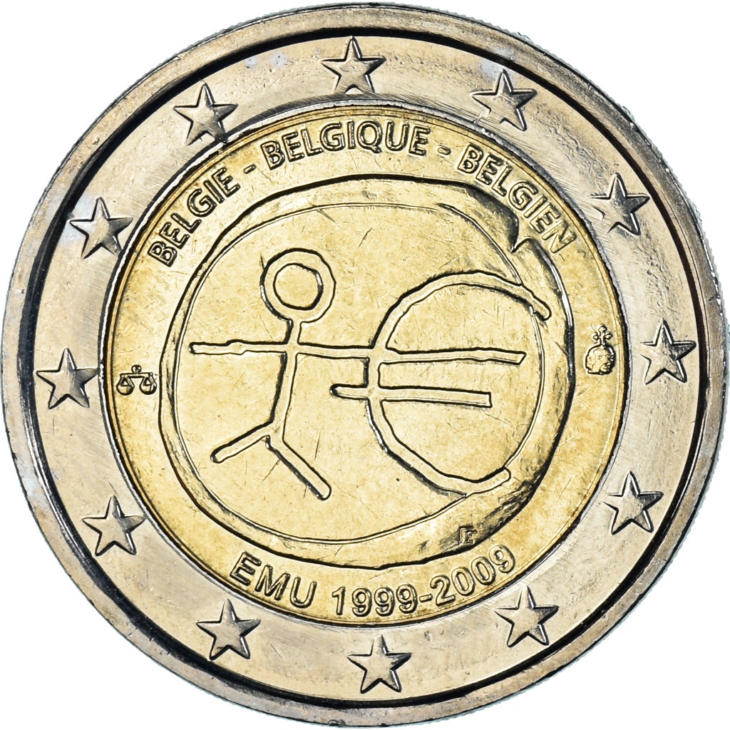 Belgium, 2 Euro, EMU, 2009, Brussels, MS(60-62), Bi-Metallic, KM:282